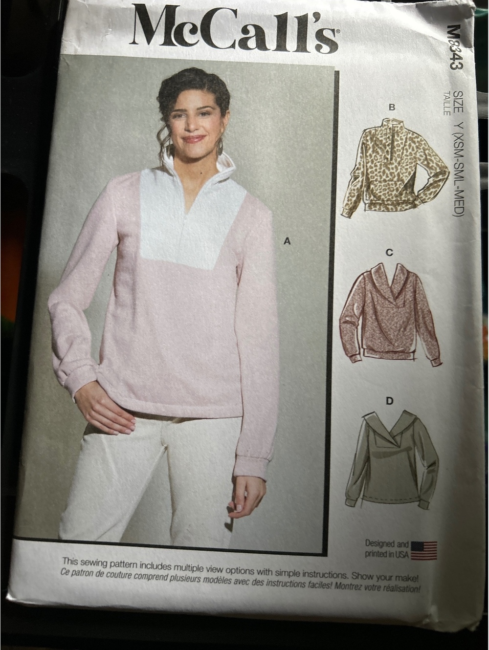 McCall's M6343 Sewing Pattern for Women's Tops with Multiple View Options
